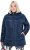 Ulla Popken Quilted Water Repellent Jacket Navy Blue - Naisten takit isot koot - 