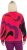 Ulla Popken Abstract Print Zip Fleece Jacket Pink Berry - Takit - 