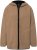 Ulla Popken Long Sleeve Hooded Teddy Jacket Putty - Takit - 