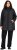 Ulla Popken HYPRAR Mixed Texture Water-Repellent Jacket Black - Takit - 