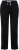 Ulla Popken Side Stripe Adjustable Drawstring Waist Joggers Black - Naisten farkut ja housut isot koot - 