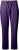 Ulla Popken Basic Drawstring Elastic Waist Cotton Blend Joggers Deep Violet - Naisten farkut ja housut isot koot - 