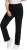 Ulla Popken Basic Mony Tapered Leg Stretch Pants Black - Naisten farkut ja housut isot koot - 