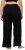 Ulla Popken Wide Leg Smocked Waist Knit Pants Black - Farkut & Housut Isoissa Koissa – Plus Size - 