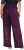 Ulla Popken Wide Leg Sequined Pants Mulberry - Naisten farkut ja housut isot koot - 