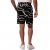 JP1880 Bermuda Shorts Soft Viscose All-over Print Black - Shortsit - Shortsit, isot koot – W40-W60