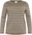 Kaffe Curve Linia Boatneck Pullover Morel Melange with Silver Lurex - Neulepaidat - 