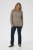 Kaffe Curve Linia Boatneck Pullover Morel Melange with Silver Lurex - Neulepaidat - 