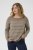 Kaffe Curve Linia Boatneck Pullover Morel Melange with Silver Lurex - Neulepaidat - 