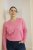 Kaffe Curve Emilia Pullover Pink Power Melange - Neulepaidat - 