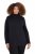 Ulla Popken Basic Long Sleeve Slim Fit Turtleneck Black - Naisten hupparit ja collegepaidat isot koot - Mukavat collegepaidat, huput ja neuleet