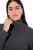 Ulla Popken Basic Long Sleeve Slim Fit Turtleneck Charcoal Grey Melange - Naisten hupparit ja collegepaidat isot koot - Mukavat collegepaidat, huput ja neuleet