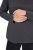 Ulla Popken Basic Long Sleeve Slim Fit Turtleneck Charcoal Grey Melange - Naisten hupparit ja collegepaidat isot koot - Mukavat collegepaidat, huput ja neuleet