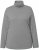 Ulla Popken Basic Long Sleeve Slim Fit Turtleneck Light Grey Melange - Naisten hupparit ja collegepaidat isot koot - 
