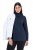 Ulla Popken Basic Long Sleeve Slim Fit Turtleneck Navy Blue - Naisten hupparit ja collegepaidat isot koot - Mukavat collegepaidat, huput ja neuleet