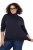 Ulla Popken Basic Long Sleeve Slim Fit Turtleneck Navy Blue - Naisten hupparit ja collegepaidat isot koot - Mukavat collegepaidat, huput ja neuleet