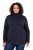 Ulla Popken Basic Long Sleeve Slim Fit Turtleneck Navy Blue - Naisten hupparit ja collegepaidat isot koot - Mukavat collegepaidat, huput ja neuleet