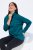 Ulla Popken Basic Long Sleeve Slim Fit Turtleneck Cerulean - Naisten hupparit ja collegepaidat isot koot - Mukavat collegepaidat, huput ja neuleet