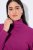 Ulla Popken Basic Long Sleeve Slim Fit Turtleneck Berry - Naisten hupparit ja collegepaidat isot koot - Mukavat collegepaidat, huput ja neuleet
