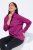 Ulla Popken Basic Long Sleeve Slim Fit Turtleneck Berry - Naisten hupparit ja collegepaidat isot koot - Mukavat collegepaidat, huput ja neuleet