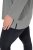 Ulla Popken Back To Basics V-Neck Relaxed Fit Cotton Tee Light Grey Melange - T-paidat - Naisten t-paidat