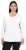 Ulla Popken Back To Basics V-Neck Relaxed Fit Cotton Tee Snow White - T-paidat - 