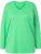 Ulla Popken Back To Basics V-Neck Relaxed Fit Cotton Tee Mint Green - T-paidat - 