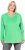 Ulla Popken Back To Basics V-Neck Relaxed Fit Cotton Tee Mint Green - T-paidat - 