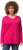 Ulla Popken Back To Basics V-Neck Relaxed Fit Cotton Tee Magenta Pink - T-paidat - 