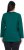 Ulla Popken Back To Basics V-Neck Relaxed Fit Cotton Tee Teal Green - T-paidat - 
