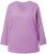 Ulla Popken Back To Basics V-Neck Relaxed Fit Cotton Tee Lavender - T-paidat - 