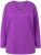 Ulla Popken Back To Basics V-Neck Relaxed Fit Cotton Tee Purple - T-paidat - 