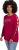 Ulla Popken Rhinestone Accent Statement Cutout Sleeve Stretch Knit Top Wine Red - Painetut T-paidat naisille - 