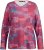 Ulla Popken Graphic Print Recycled Polyester Quick Dry Stretch Top Salsa Red - Painetut T-paidat naisille - 