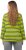 Ulla Popken Striped Hem Long Sleeve Tee Apple Green - Painetut T-paidat naisille - 
