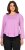 Ulla Popken Layered Look Memories Embroidered Long Sleeve Tee Amethyst - Painetut T-paidat naisille - 