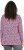 Ulla Popken Geometric Print 3/4 Sleeve Pleated Tee Raspberry - Painetut T-paidat naisille - 