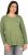 Ulla Popken Cold Dyed Sequined Heart Long Sleeve Tee Sage Green - Painetut T-paidat naisille - 