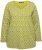 Ulla Popken Allover Graphic Long Sleeve Tee Avocado Green - Painetut T-paidat naisille - 