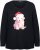 Ulla Popken Puppy Graphic Christmas Long Sleeve T-Shirt Black - T-paidat - 
