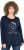 Ulla Popken Metallic Graphic Holiday Tee Navy - Painetut T-paidat naisille - 