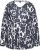 Ulla Popken Quick Drying Abstract Print Tee Black - Painetut T-paidat naisille - 