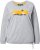 Ulla Popken Magic Feeling Long Sleeve Graphic Tee Light Grey Melange - Painetut T-paidat naisille - 
