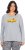 Ulla Popken Magic Feeling Long Sleeve Graphic Tee Light Grey Melange - Painetut T-paidat naisille - 