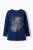 Ulla Popken Inverted Seam Long Sleeve Graphic Tee Ink Blue - T-paidat - 