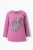Ulla Popken Inverted Seam Long Sleeve Graphic Tee Dark Rose - Painetut T-paidat naisille - 