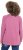Ulla Popken Inverted Seam Long Sleeve Graphic Tee Dark Rose - Painetut T-paidat naisille - 