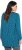 Ulla Popken Pleated Confetti Print Long Sleeve Tee Teal - Painetut T-paidat naisille - 