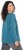 Ulla Popken Dream Rhinestone Lettering Long Sleeve Tee Teal - Painetut T-paidat naisille - 