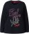 Ulla Popken Motivational Graphic Long Sleeve Tee Black - Painetut T-paidat naisille - 